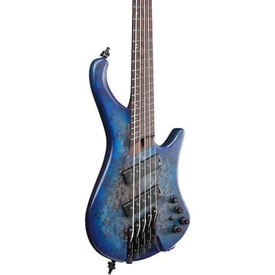 Ibanez 5-String Multi-Scale Ergonomic Headless Bass Pacific FRESH FROM NAM 2025 - Blue Burst Flat image 5