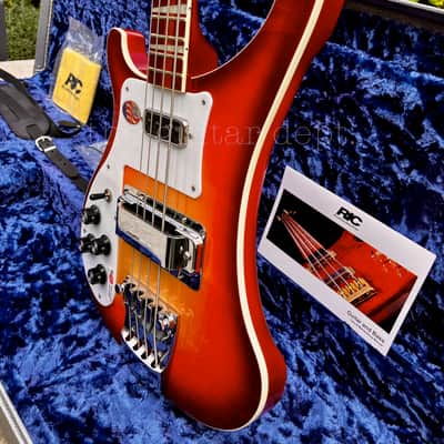 ♚MINT♚ULTRA RARE♚2012 Rickenbacker 4003 Stereo Bass♚ LUSH FIREGLO ♚ LEFT HANDED ♚GEM image 10