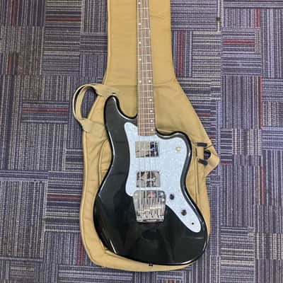 Squier Paranormal Rascal Bass HH Black + Free Gold Pickguard and Ernie Ball Strings image 1