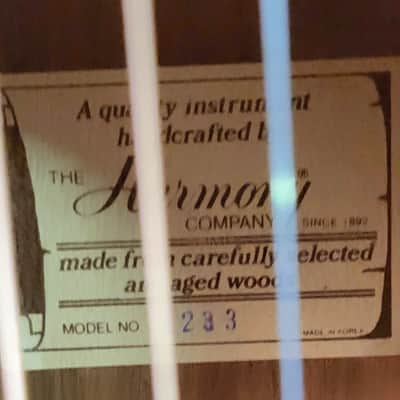 Used 1990's Harmony Korea Dreadnought Pro SEtup New Strings Original Deluxe Soft Shell Case image 5