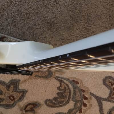 Esp style RRRcustom Explorer guitar 2016 Vintage White image 5