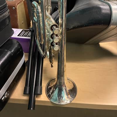 Andreas Eastman ETR420 1980s Student Trumpet - Silver finish image 4