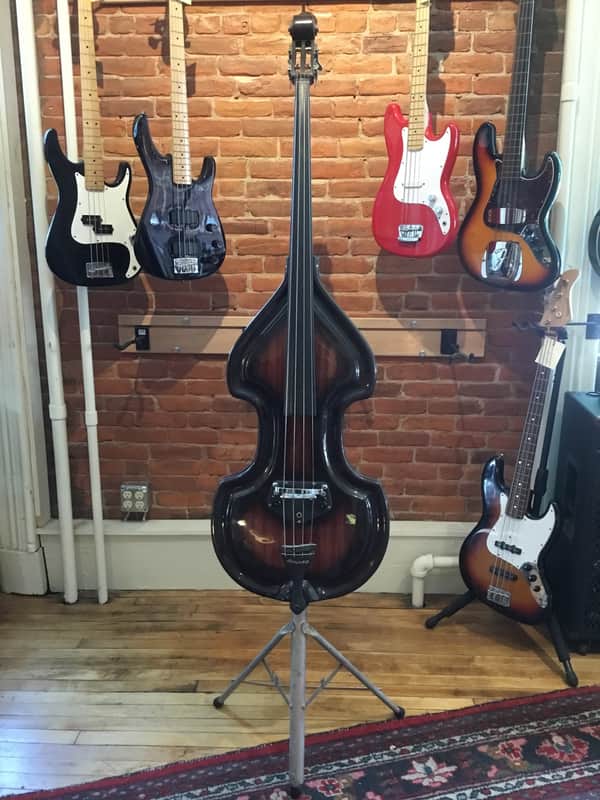Ampeg Baby Bass Electric Upright Bass BB4 c.1960's vintage, w/ case & stand image 1