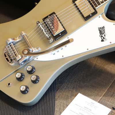 2013 Gibson Elliot Easton "Tikibird" Firebird Electric Guitar Gold Mist Poly + OHSC image 6
