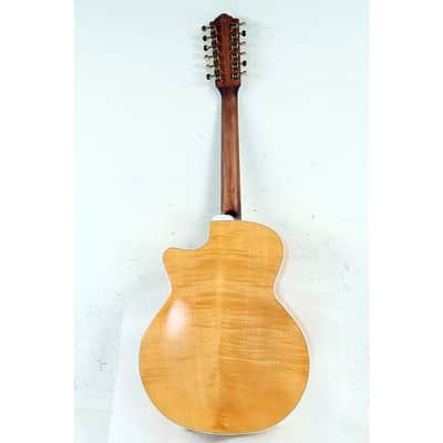 Guild F-2512CE Deluxe 12-String Cutaway Jumbo Acoustic-Electric Guitar Regular Blonde image 2