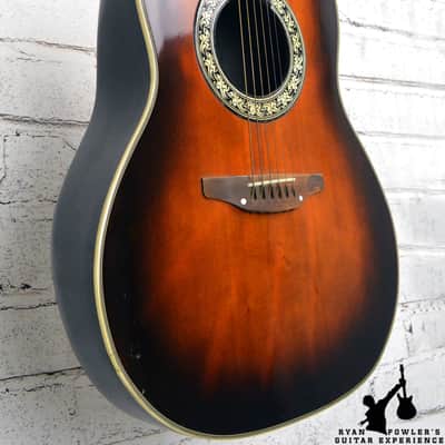 1975 Ovation 1112 Balladeer Acoustic Sunburst image 3