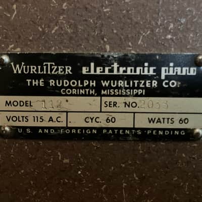 Wurlitzer 112 1955 - Original image 14