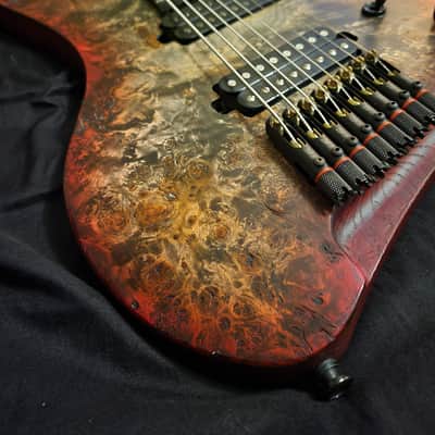 GOC Materia 8 String ECO 3.0 w/BKP Painkiller & Seymour Duncan Sentient w/case image 5