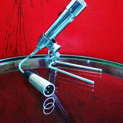 Vintage 1950's Lafayette 99-4522 crystal harp microphone High Z harp mic w accessories Calrad Aiwa Olson Shield prop display repair image 1