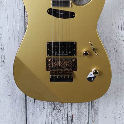ESP LTD '87 Series Mirage Deluxe '87 Solid Body Electric Guitar Metallic Gold image 1