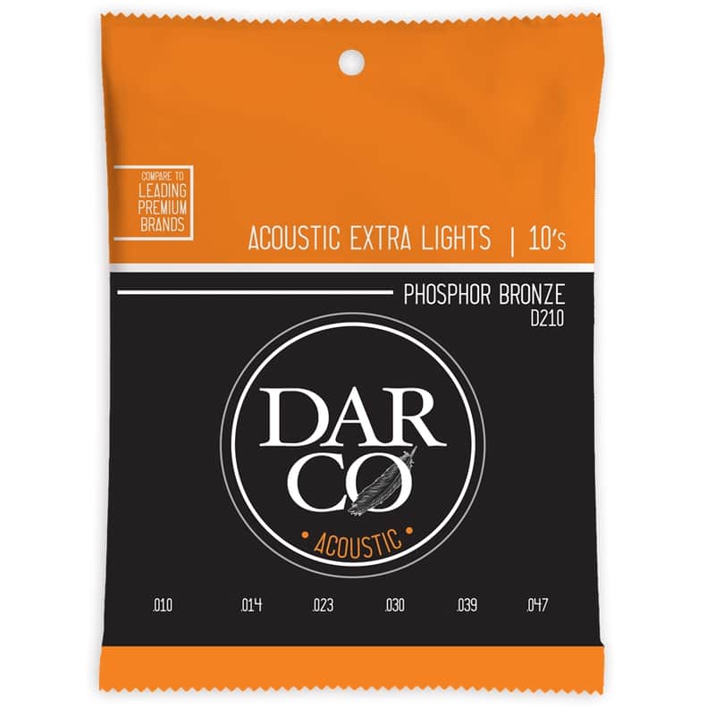 Darco D210 Darco Acoustic Extra Light Phosphor Bronze 10-47 image 1