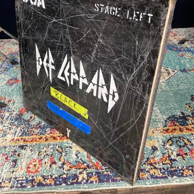 Def Leppard Logo, Tour Used Case Panel Wall Hanging "S6A" "Stage Left" (#19) image 6