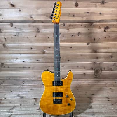 Fender Special Edition Custom Telecaster FMT HH Electric Guitar - Amber image 2