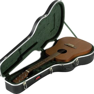 SKB 1SKB-8 Economy Molded Dreadnought Acoustic Guitar Hard Case, Black image 3