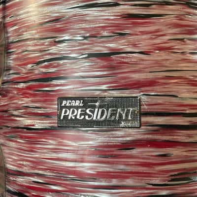 Pearl 3 pc. President Series 20/12/16 Vintage 1970s - Red Tiger image 3