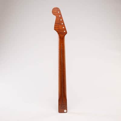 Allparts SMNF-50U-RF Select "50s U" Vintage Replacement Strat Neck AAA+ Roasted Flame Maple - Licensed by Fender image 3