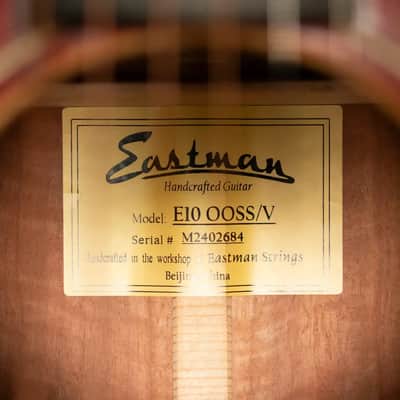 Eastman E10OOSS/V Slope Shoulder Acoustic Guitar - Antique Varnish with Hardshell Case image 19