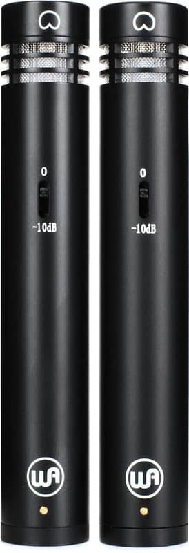 Warm Audio WA-84 Stereo Pair - Black, XLR Microphone, Condenser image 1