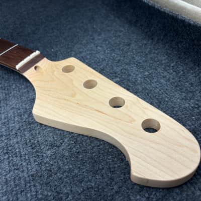 Electric bass guitar neck/T 20250205 (21frets  ) maple/Purple core wood image 10
