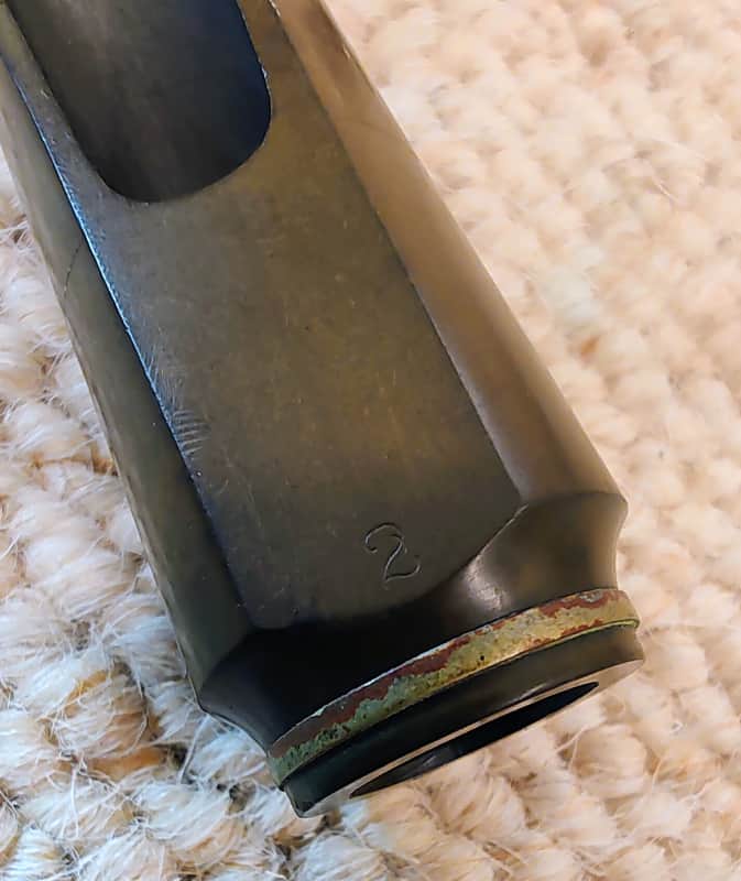 Early hard rubber soprano saxophone mouthpiece image 1