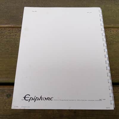 Vintage 1971 Epiphone Guitar and Bass Catalog and Price List! Rare, Original Case Candy, Paperwork! image 16