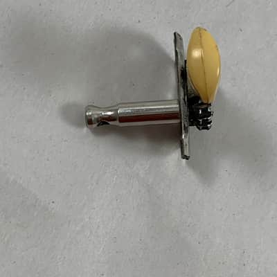 Kluson Open Back Treble Side Tuner White Button 1940’s 1950’s - Nickel image 3