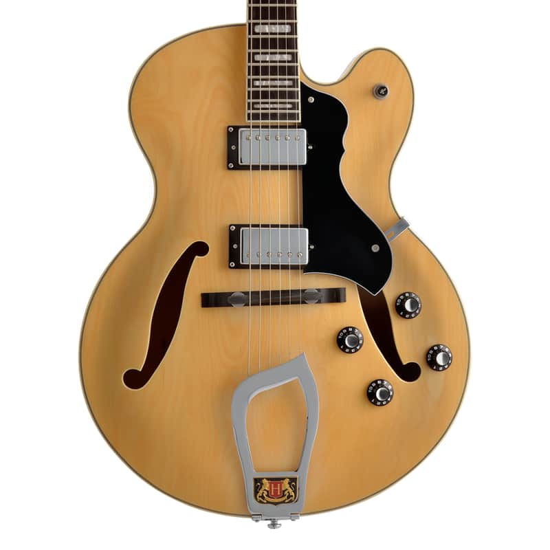 Hagstrom HJ500 Vintage Series Jazz Hollow Body Natural | Reverb