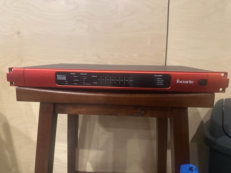 Focusrite RedNet HD32R Pro Tools HD Bridge Dante Audio Interface 2019 - Present - Red image 1