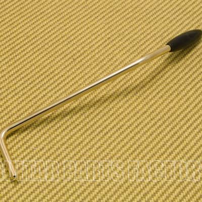VAIM-G Gold Tremolo Arm for Import Fender Mustang & Jagstang w/ Black Tip