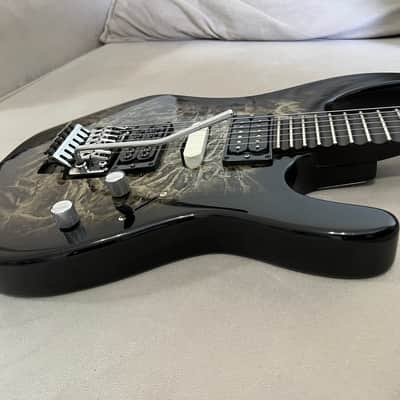 Custom Luthier  Super Strat Handmade – Brazilian Rosewood 2006 - Artistic Gloss – Green/Gold/Black Marble image 16