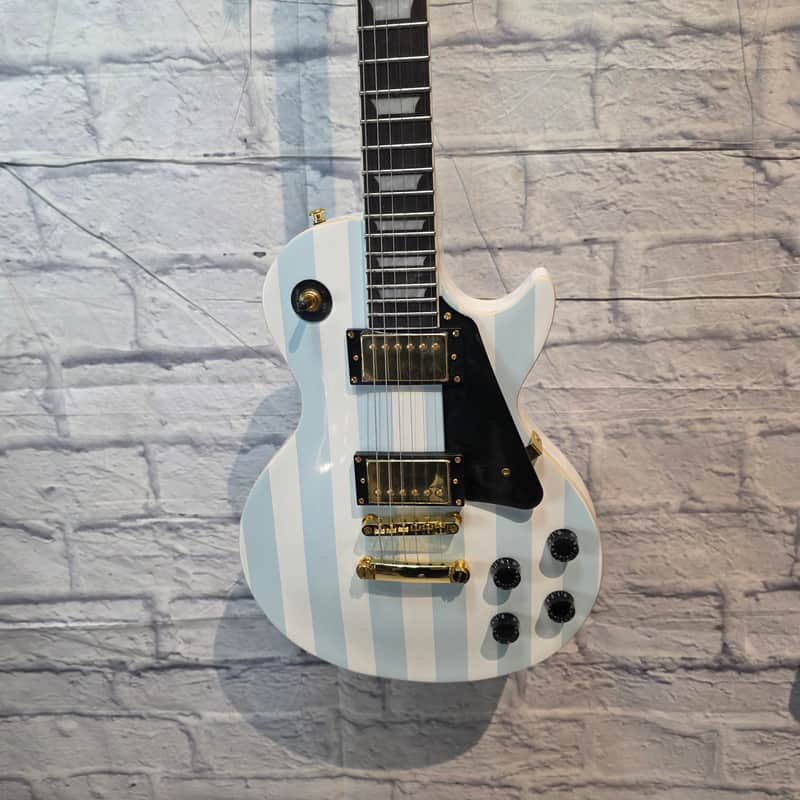 Rafferty Guitars Blue / White LP Style Electric Guitar image 1