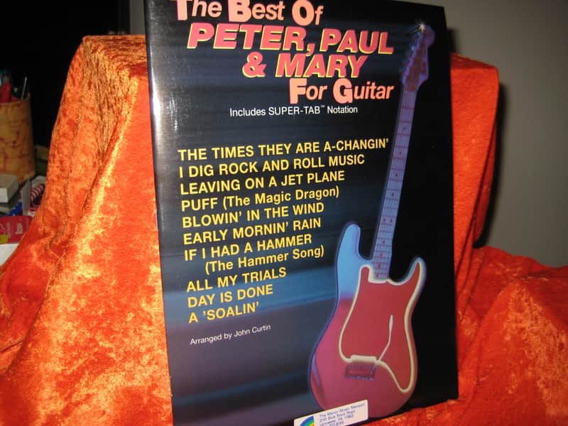 Peter, Paul and Mary Easy Guitar W/ Notes, Chords and Tab 31 Pages image 1