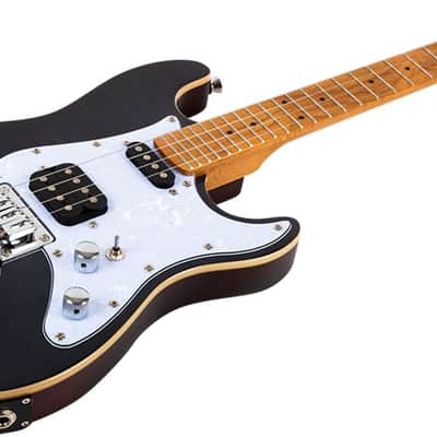 Flight PATHFINDER TENOR TBK Rock Series Basswood Body Roasted Maple Neck Double Cutaway 4-String Tenor Electric Ukulele w/Gig Bag image 5