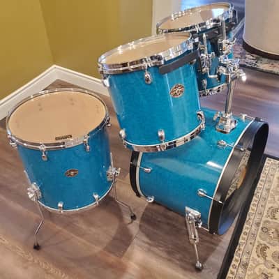 Tama Starclassic Performer Drums 1990s - Gravure Marine Blue image 7