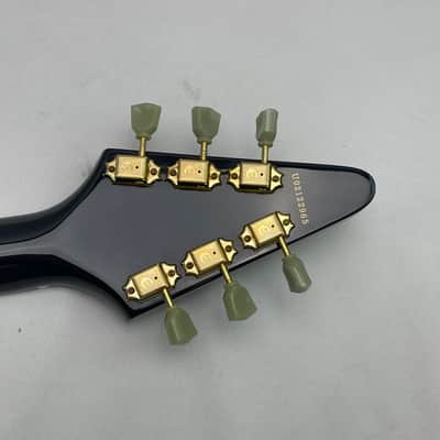 Epiphone '58 Reissue Korina Flying V Electric Guitar 2002 Ebony image 6