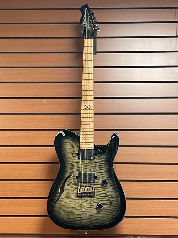 Chapman ML3 Pro Modern Semi-Hollow in Obsidian Burst w/OHSC image 1