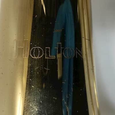Holton TR602R Brass Trombone, Japan, case & mouthpiece, Very Good Condition image 14