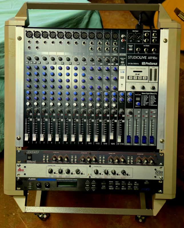 PreSonus StudioLive AR16c Rack System + DOD EQ + DBX 223xs Crossover + Alesis QuadraVerb | Full Working Rig image 1