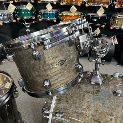 Tama WBS52LUSTGCT Starclassic Walnut/Birch 10/12/14/16/22" Drum Kit Set in Gloss Charcoal Tamo Ash image 7