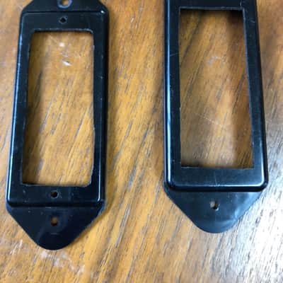 Allparts Dog ear mini humbucker mounting rings 2000's Black image 3
