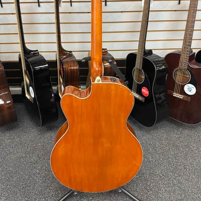 Yamaha Medium Jumbo Cutaway Acoustic Electric Guitar CPX600 Vintage Tint Finish image 4