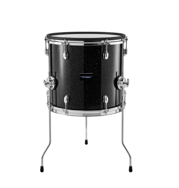 Dolby 14 x 14” Floor Tom BLACK SPARKLE Electronic Full Shell for Roland Alesis image 1