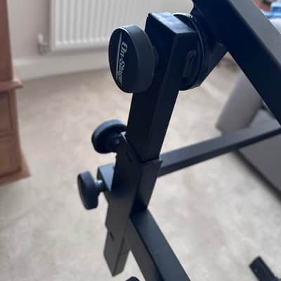 On-Stage On-Stage Pro Heavy-Duty Folding-Z 3-Tier Keyboard Stand 2010 - Black Metal image 8