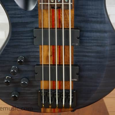 Schecter CB-5 Charles Berthoud Signature Bass Left Handed - See-thru Black Satin image 5
