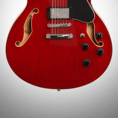 Ibanez Artcore AS7312 Electric Guitar, 12-String, Transparent Cherry Red image 3