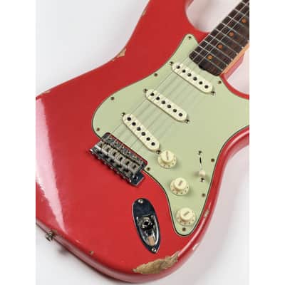 Fender CUSTOM SHOP LTD 62 STRATOCASTER RELIC FIESTA RED 2023 - Relic Fiesta Red image 8
