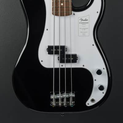 Fender Standard Precision Bass - Black w/Indian Laurel image 2