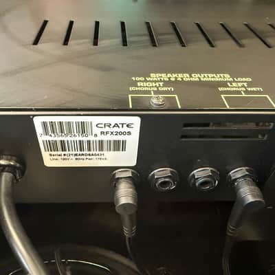 Crate RFX200S Stereo 3-Channel 2x100-Watt 2x12" Guitar Combo Amplifier w/ DSP Effects 2000s +ft sw + manual image 22