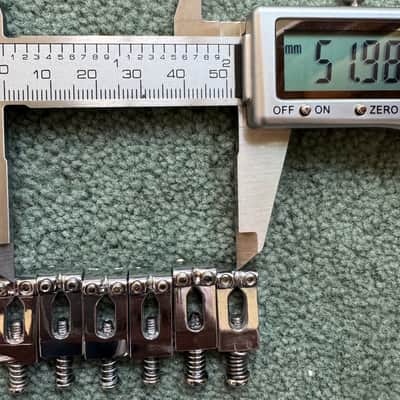Ibanez Bridge saddles 6pcs 1970s-2000s - Chrome image 9