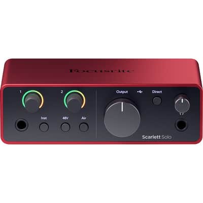 Focusrite Scarlett Solo Studio USB-C Audio Interface with Mic and Headphones, 4G image 5